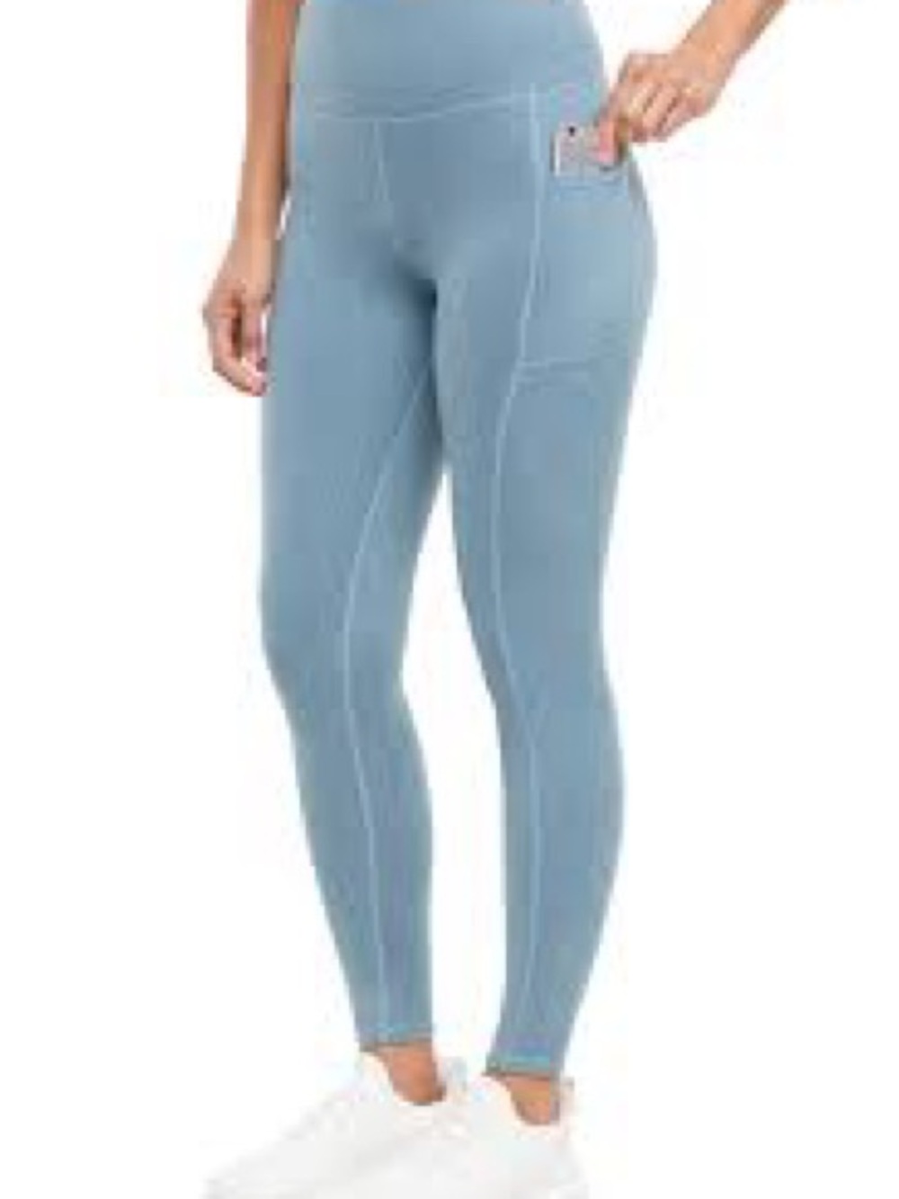 High-Waist Light green Pocket Leggings - Women's Activewear